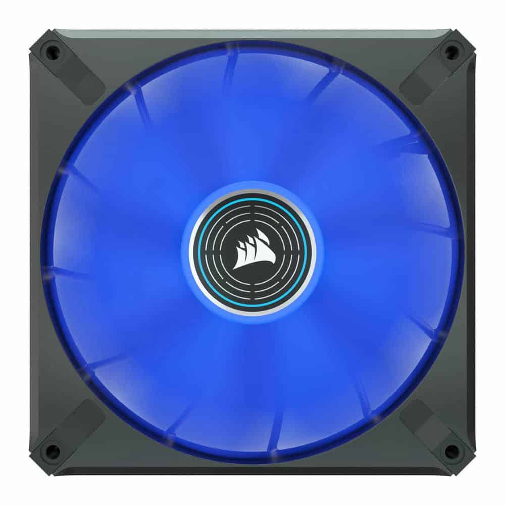 Corsair ML140 LED ELITE 140mm Blue LED Magnetic Levitation Fan Single Pack Black